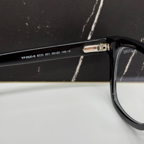NEW TOM FORD TF5820/B 001 UNISEX EYEGLASSES BLACK FT5820/B 001 - Picture 5 of 7